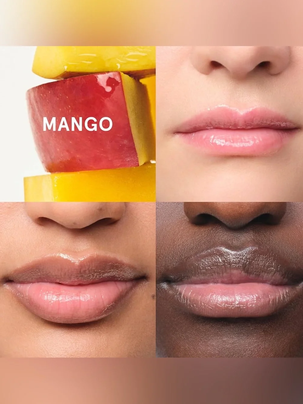 Glossier Mango Balm Dotcom - Yellow Tube & Pink Salve